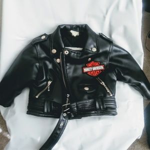 Harley Davidson leather Toddler Jacket (18months)